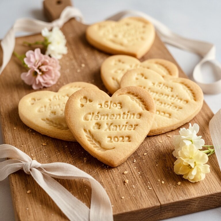 Emporte-Pièce mariage personnalisé cadeaux invités biscuits personnalisés