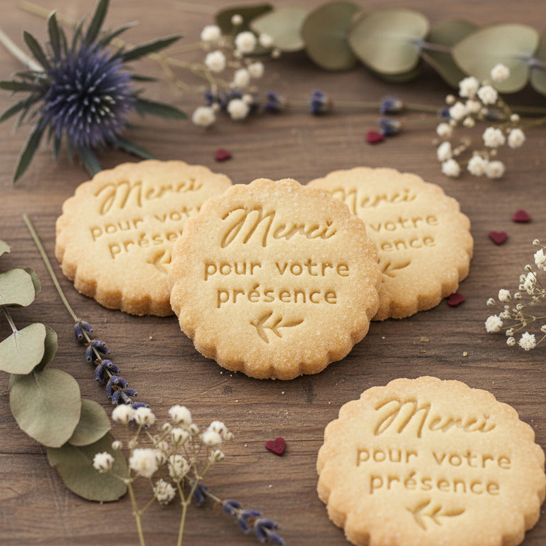Emporte-pièce merci pour votre présence