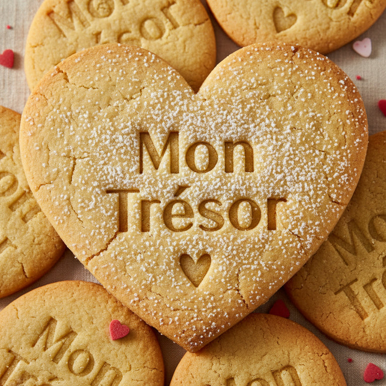 Emporte-pièce Cœur « Mon trésor » – Duo Découpoir & Tampon ❤️ Saint Valentin