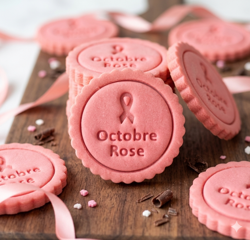 Emporte-pièce Octobre Rose pour biscuits solidaires