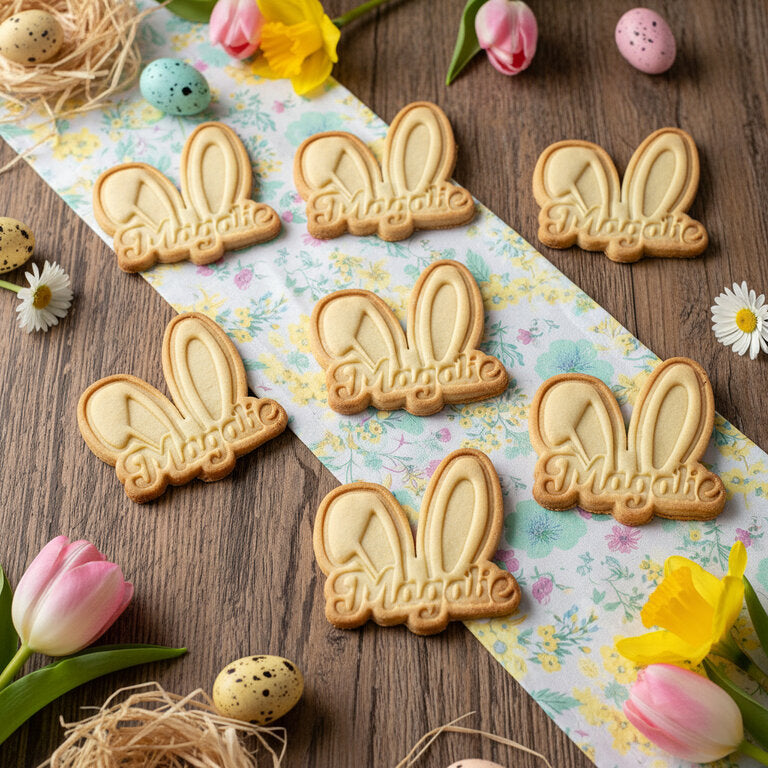 Emporte-pièce de Pâques oreilles de lapin personnalisées