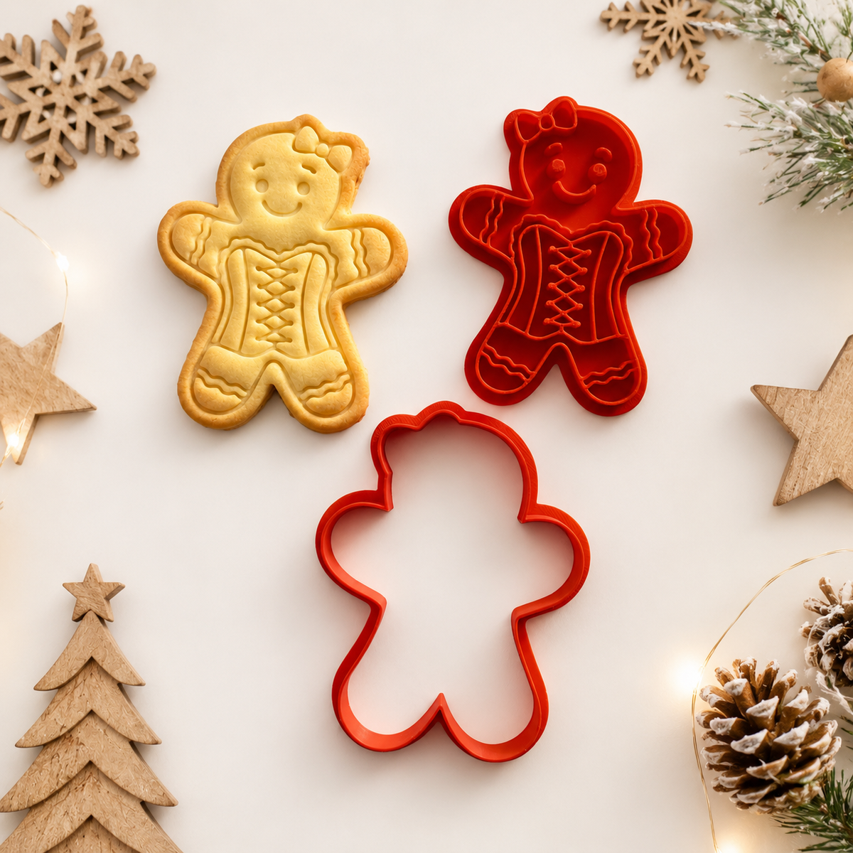 Emporte-pièce bonhomme pain d'épices pour sablés de Noël