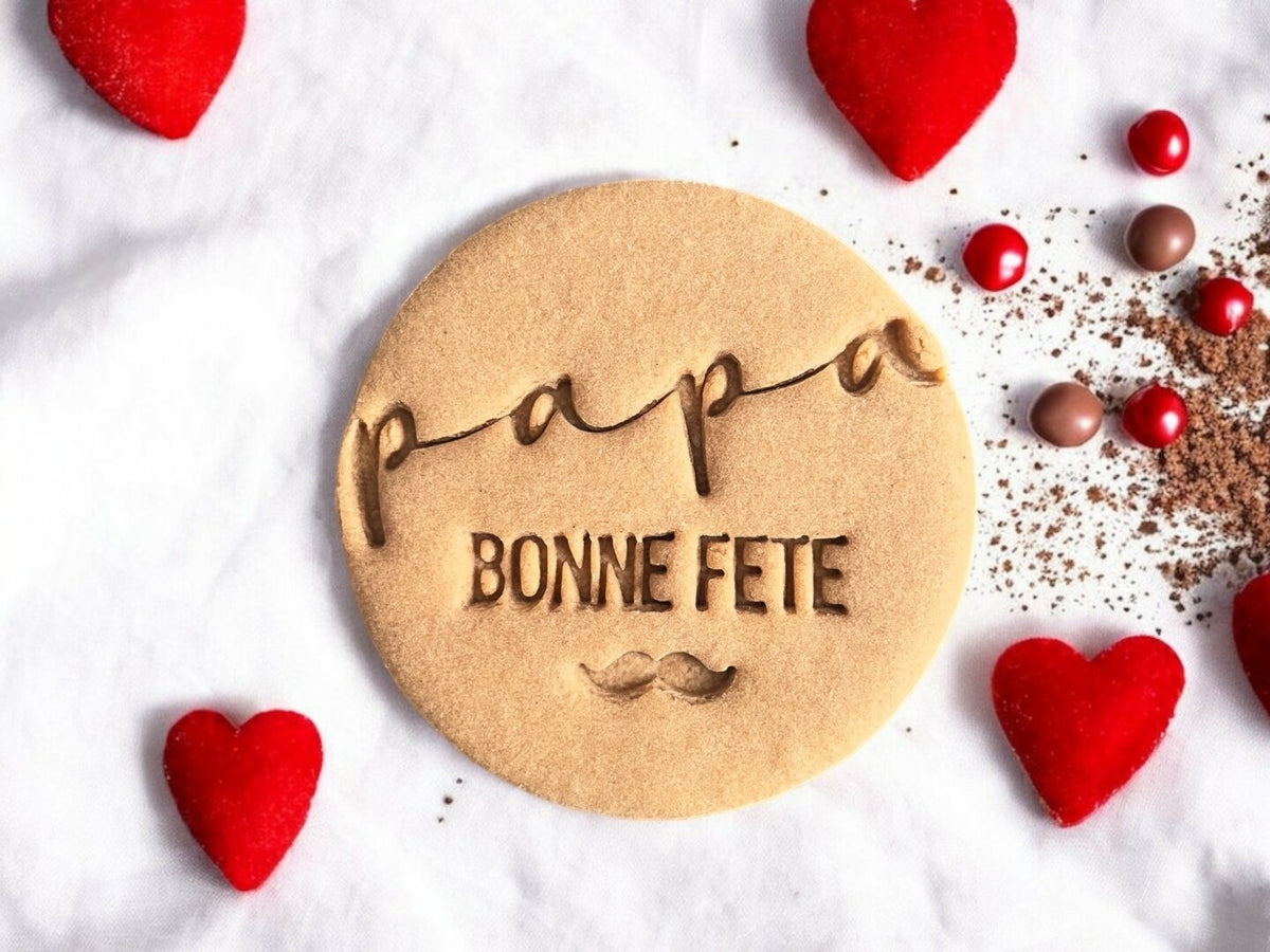 Emporte-pièce Fête des Pères Bonne Fête Papa – Idée Cadeau Biscuits Maison