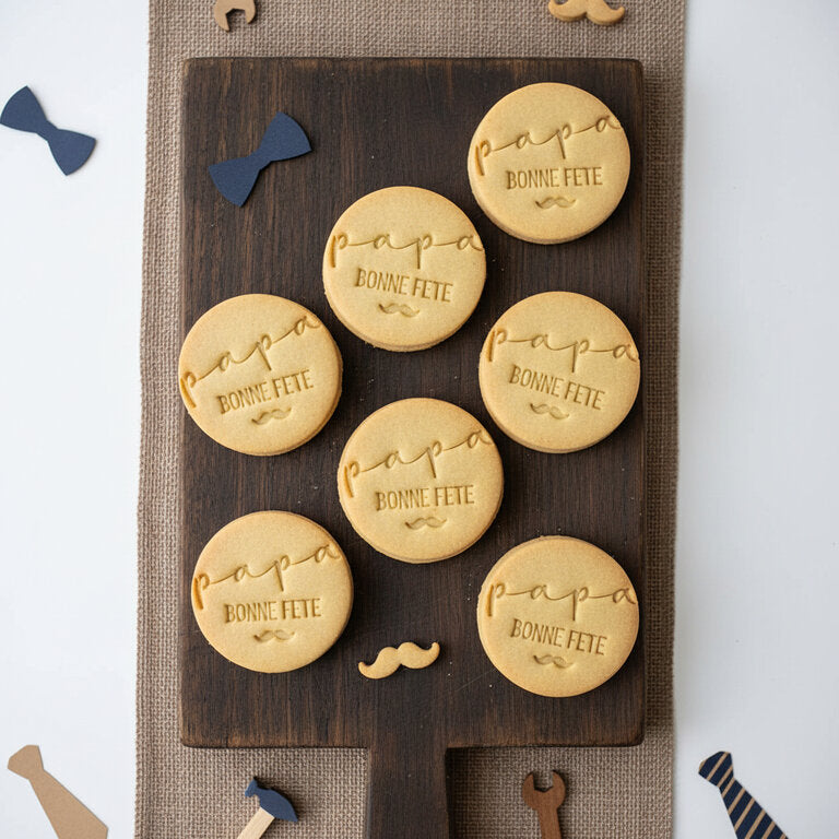 Emporte-pièce Fête des Pères Bonne Fête Papa – Idée Cadeau Biscuits Maison