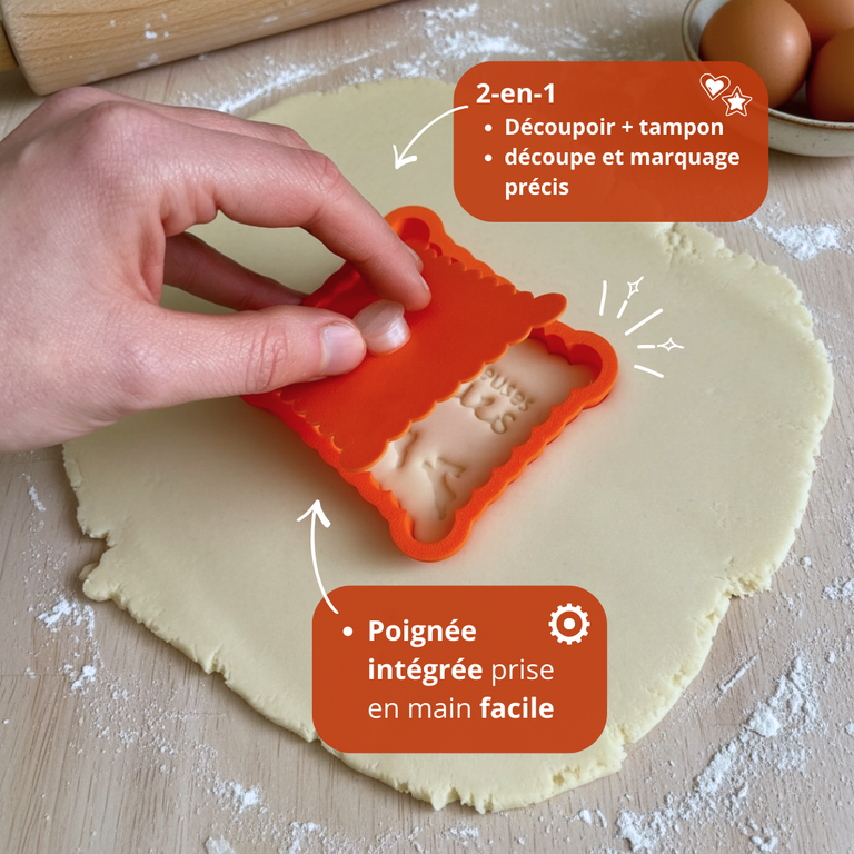 Emporte-pièce Petit Beurre – “Joyeuses Pâques”