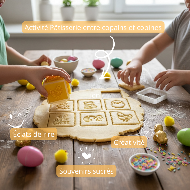 Emporte-pièce cube de Pâques – 6 motifs adorables pour biscuits festifs