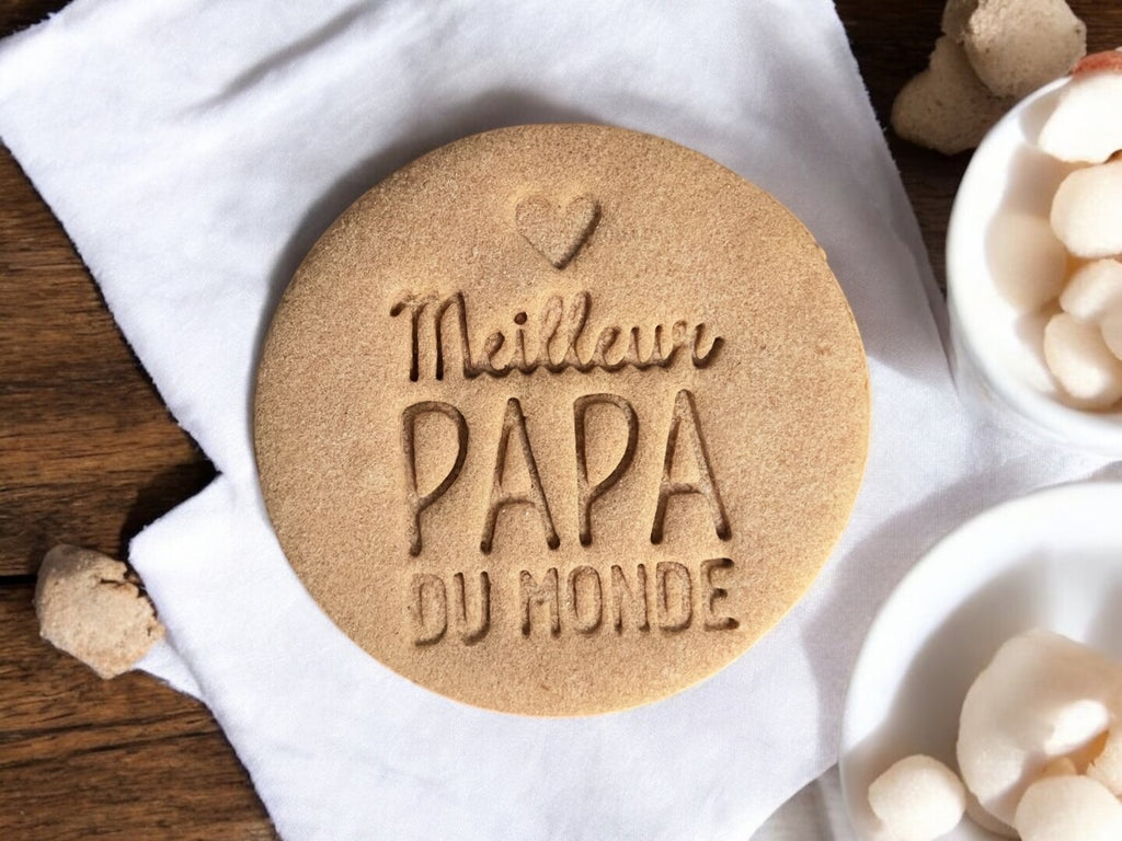 Emporte-pièce Meilleur Papa du Monde – Biscuits Maison Fête des Pères