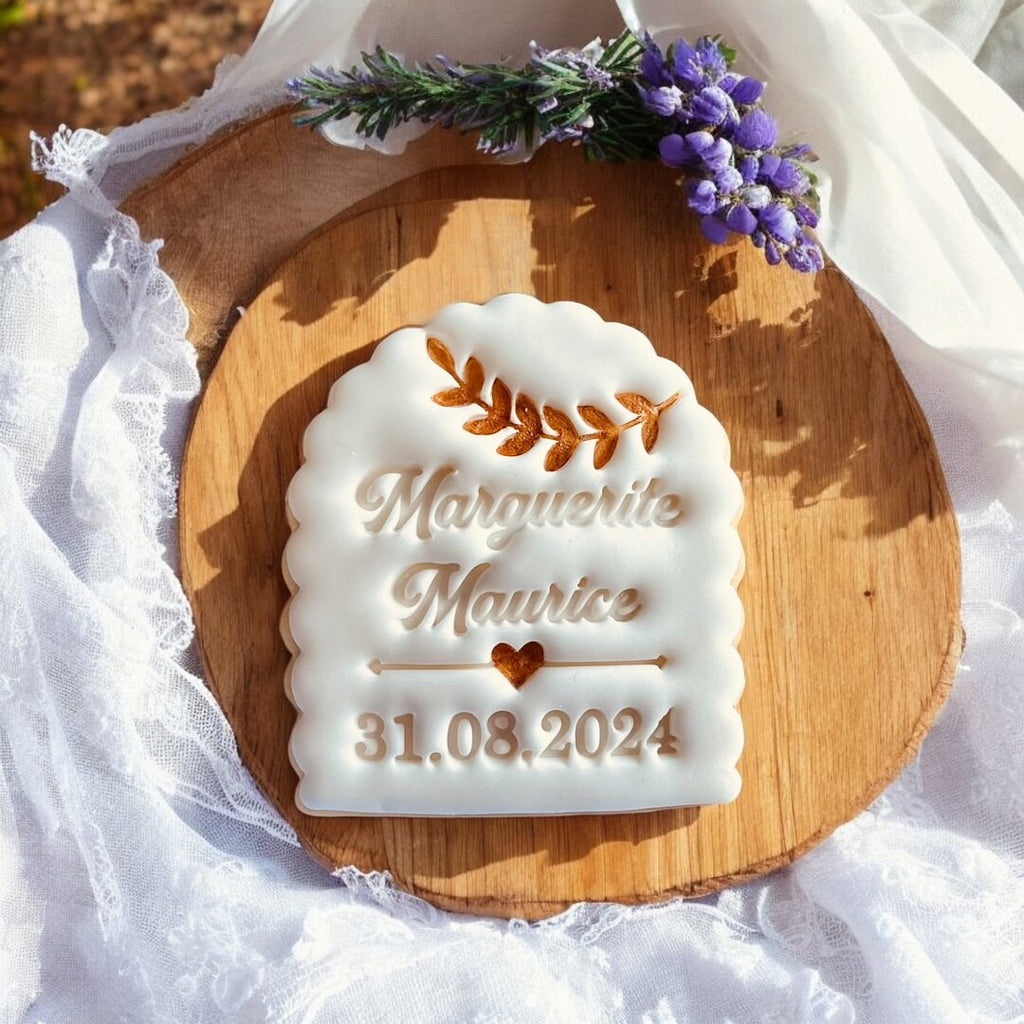 Emporte-pièce Mariage personnalisé cadeaux invités biscuits personnalisés