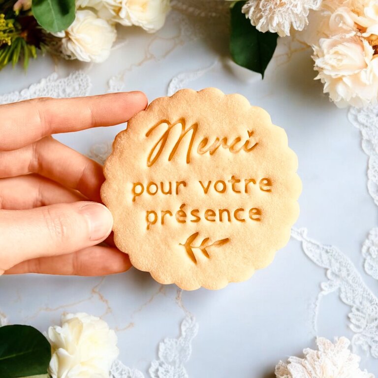 Emporte-pièce merci pour votre présence