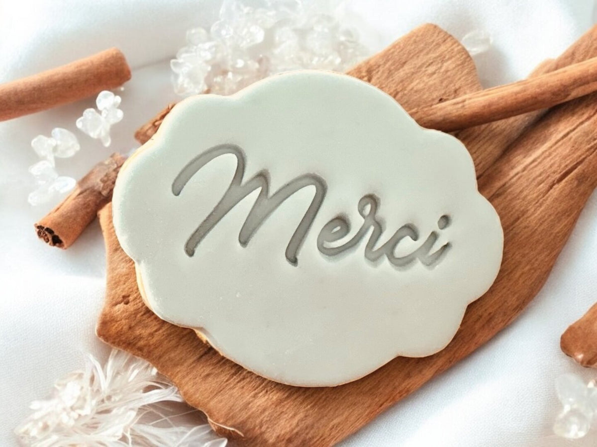 Emporte-pièce Merci mariage baptême anniversaire