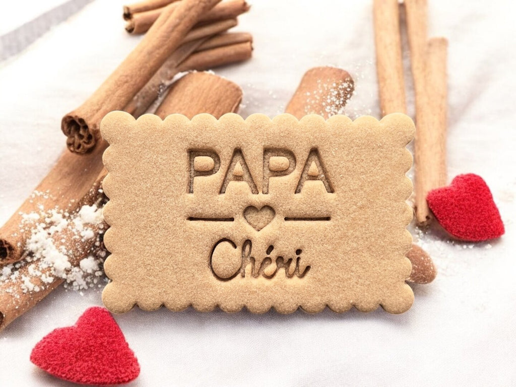 Emporte-pièce Petit Beurre Papa Chéri – Biscuits Maison Fête des Pères