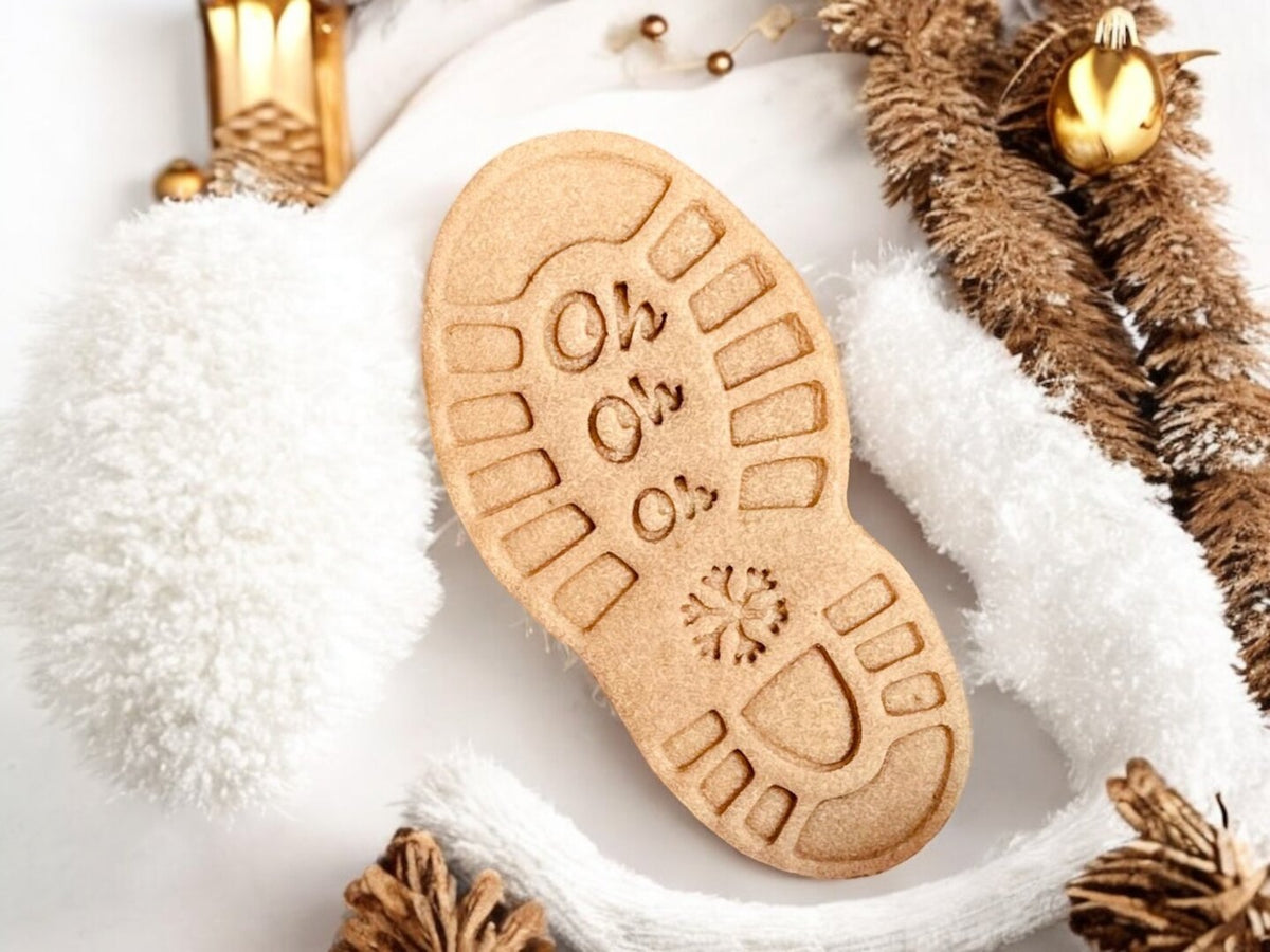Emporte-pièce empreinte de botte du père noël