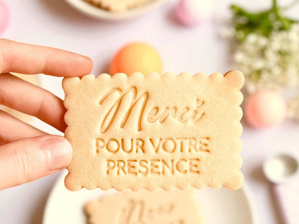 Emporte-pièce Merci POUR VOTRE PRESENCE