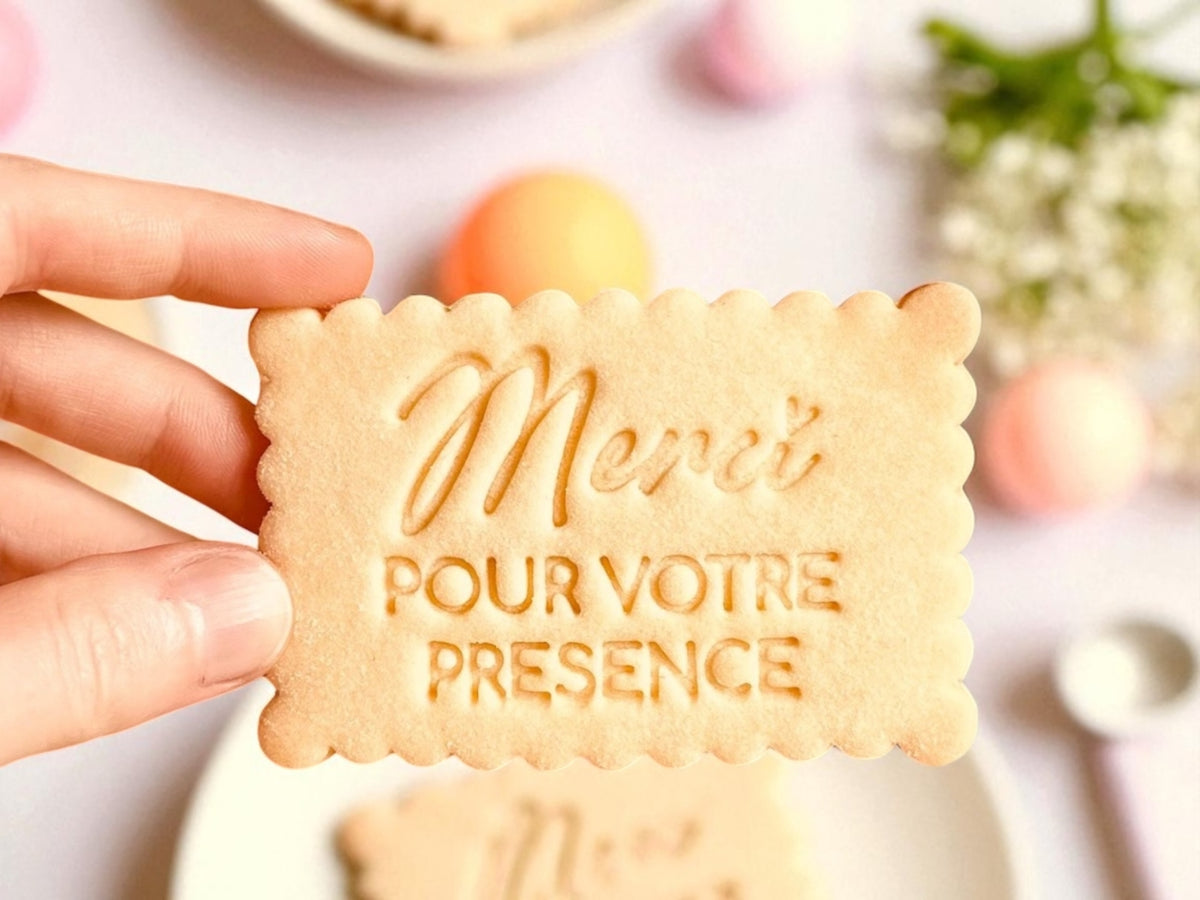 Emporte-pièce Merci POUR VOTRE PRESENCE