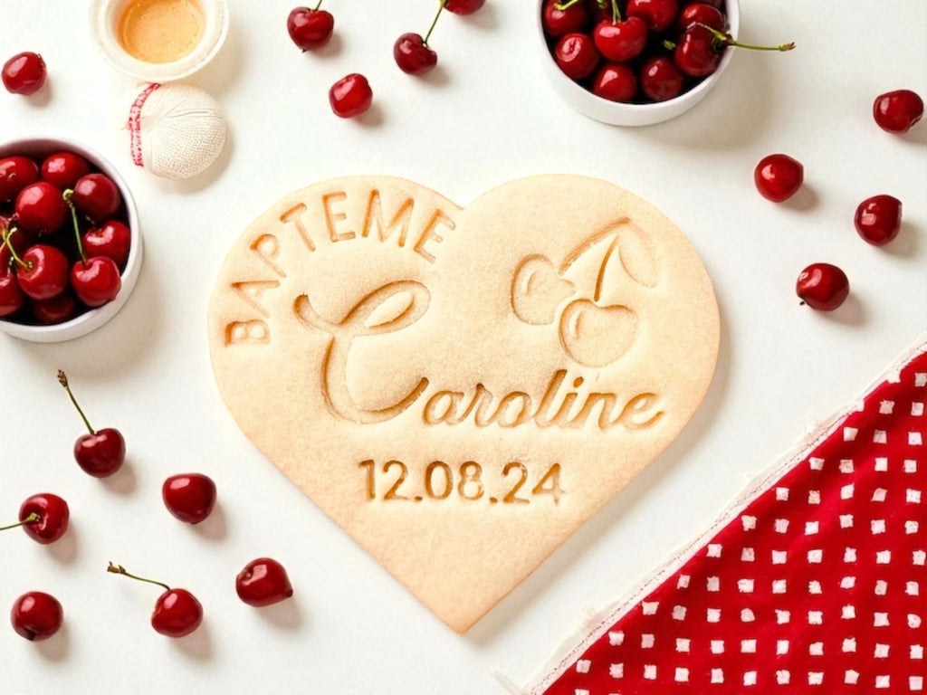 Emporte-pièce baptême personnalisé cadeaux invités biscuits personnalisés