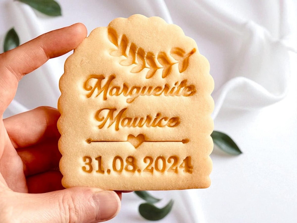 Emporte-pièce Mariage personnalisé cadeaux invités biscuits personnalisés