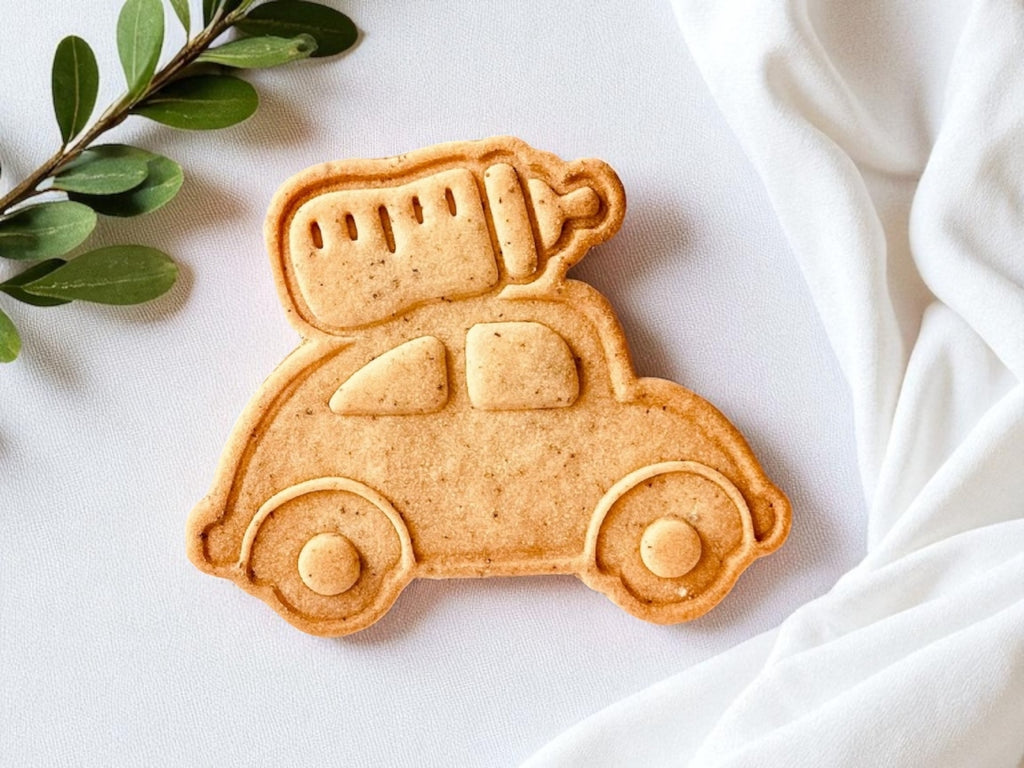 Emporte-pièce voiture biberon baby shower anonce grossesse