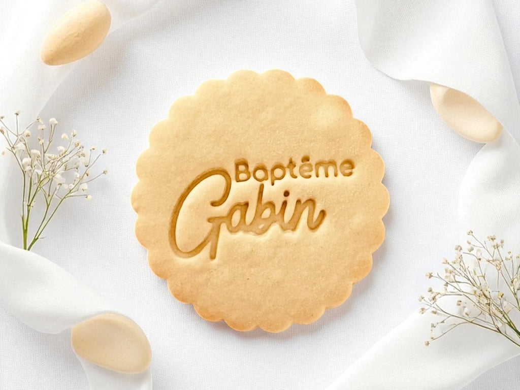 Emporte-pièce baptême personnalisé cadeaux invités biscuits personnalisés