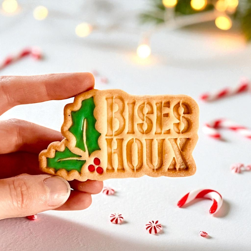 Emporte-pièce de noël "BISES HOUX"