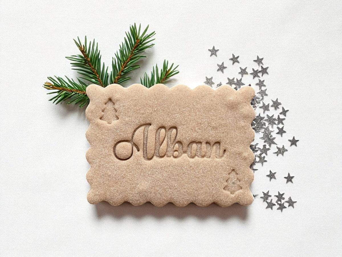 Emporte-pièce personnalisé de noël STYLE PETIT BEURRE