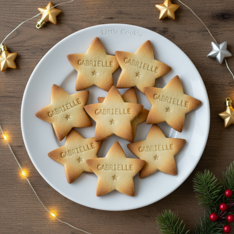 Emporte-pièce Étoile personnalisé avec prénom – Création unique LittleCookie