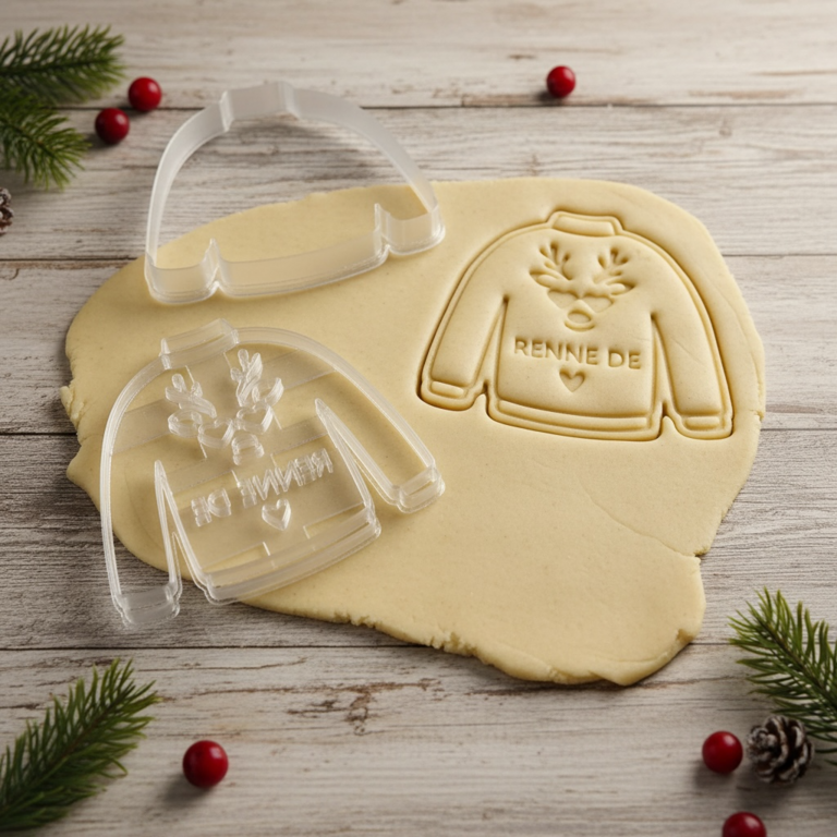 Emporte-pièce Pull de Noël Gourmand – Créations festives et sucrées