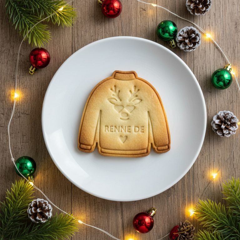 Emporte-pièce Pull de Noël Gourmand – Créations festives et sucrées