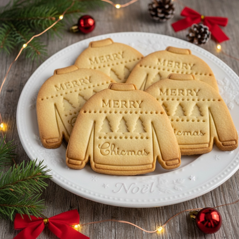 Emporte-pièce Pull de Noël Gourmand – Créations festives et sucrées
