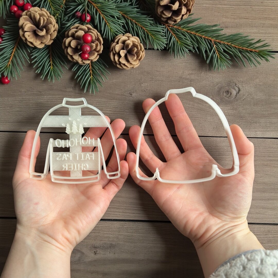 Emporte-pièce Pull de Noël Gourmand "HOHOHO fait pas chier"