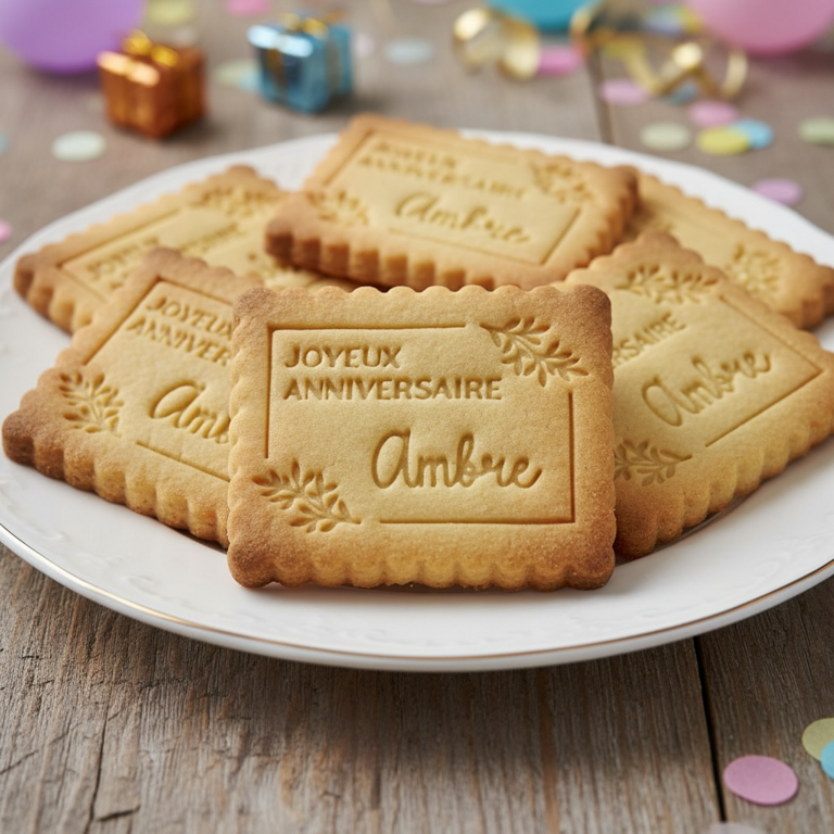 Emporte-pièce anniversaire Personnalisé Biscuit Anniversaire