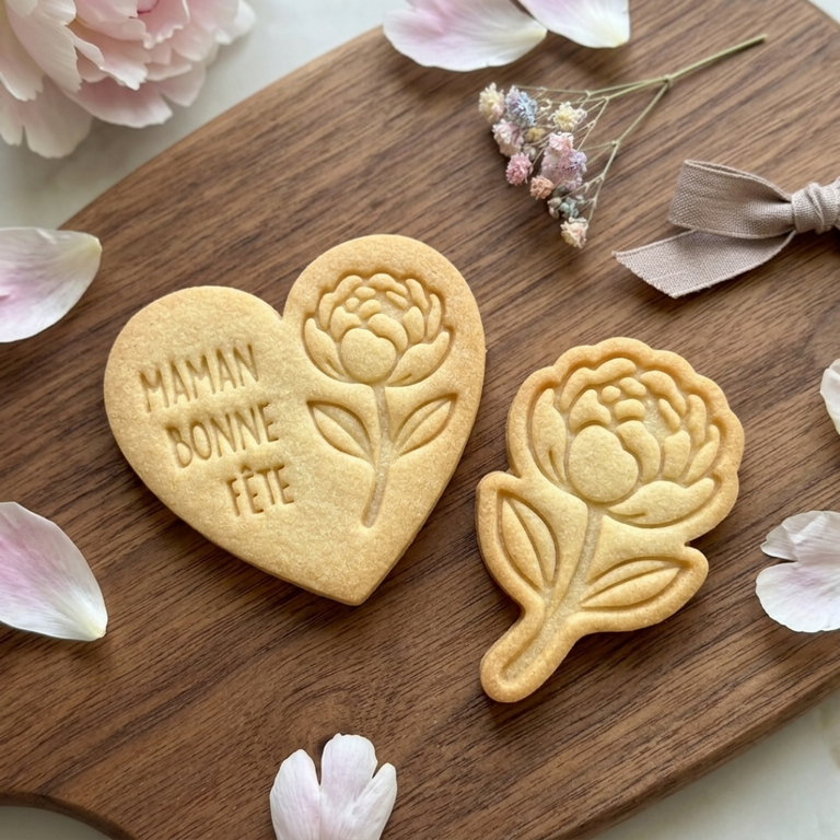 Emporte-pièces fête des mères cadeau pour maman kit fleurs