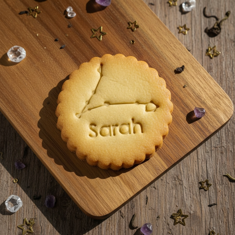 Emporte-pièce Constellation Poissons – Biscuits personnalisés avec prénom et cœurs astrologiques