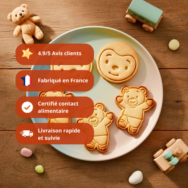 Emporte-pièces Tchoupi – Formes Rigolotes pour Gâteaux