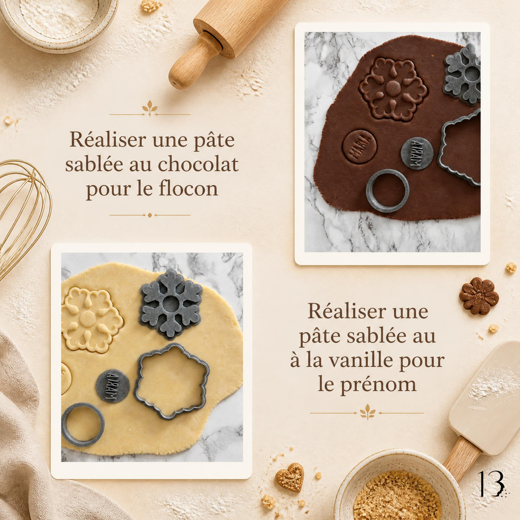 Kit flocon personnalisé de Noël