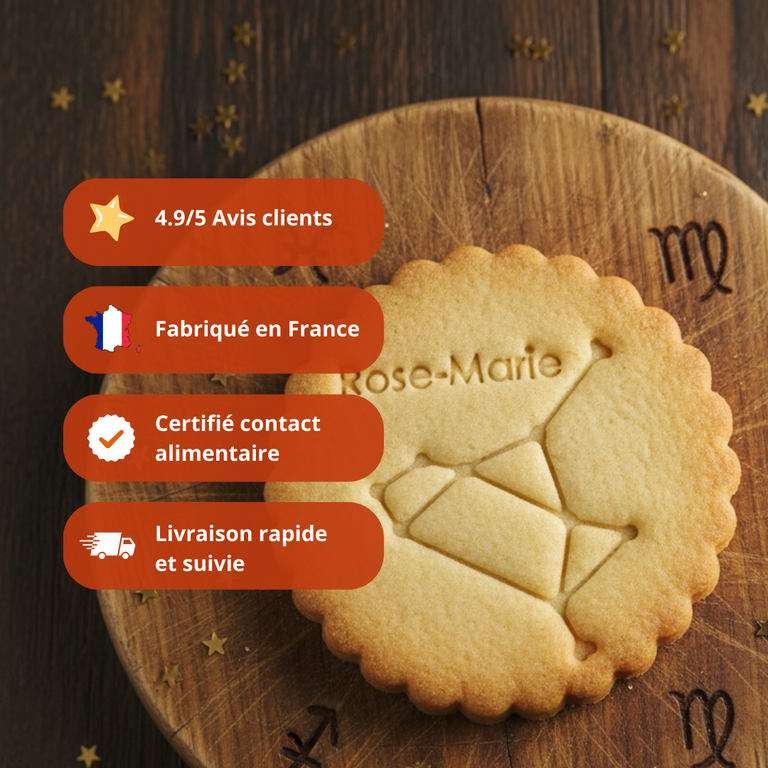 Emporte-pièce sagittaire Personnalisé Prénom | Constellation Zodiac pour Biscuits & Cadeaux Astrologiques