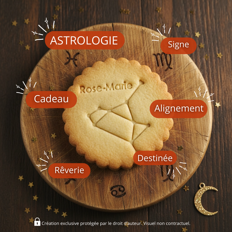 Emporte-pièce sagittaire Personnalisé Prénom | Constellation Zodiac pour Biscuits & Cadeaux Astrologiques