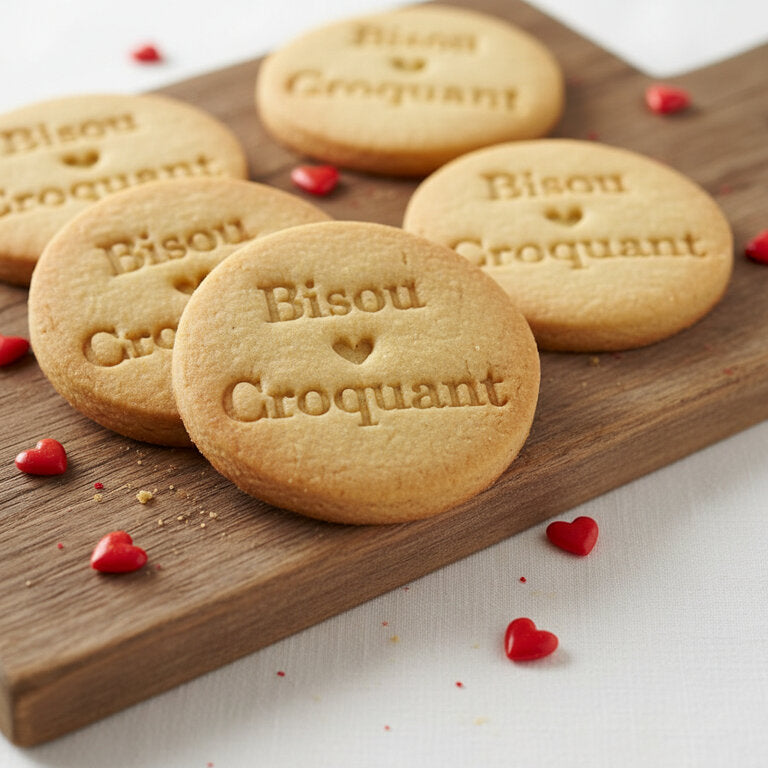 Emporte-pièce Saint-Valentin Bisou Croquant – biscuits romantiques faits maison