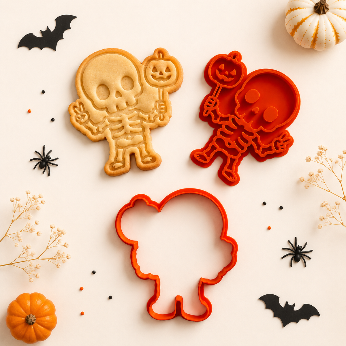 Emporte-pièce squelette halloween