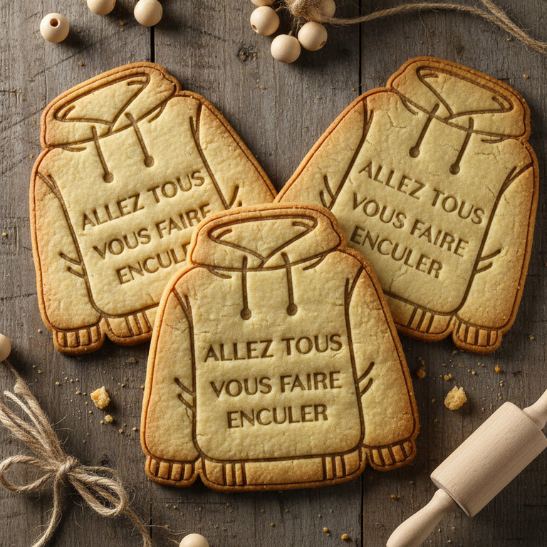 Emporte-pièce Sweat à message drôle – Pour biscuits et décorations originales