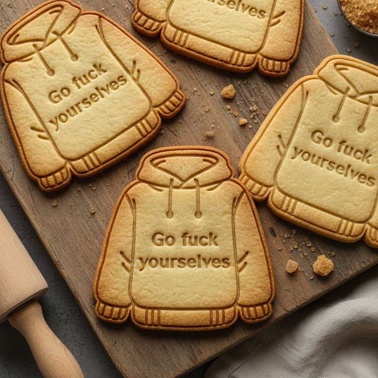Emporte-pièce Sweat à message drôle – Pour biscuits et décorations originales