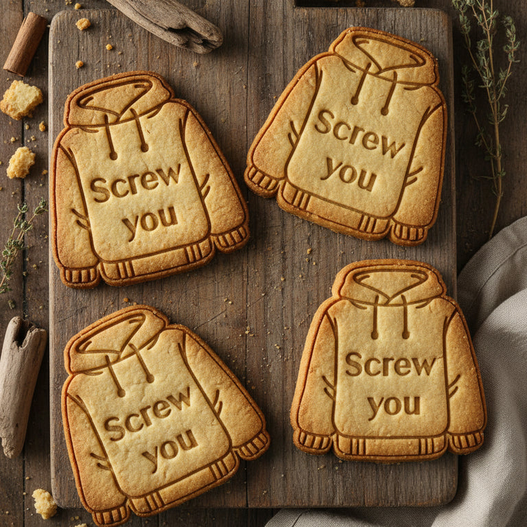 Emporte-pièce Sweat à message drôle – Pour biscuits et décorations originales