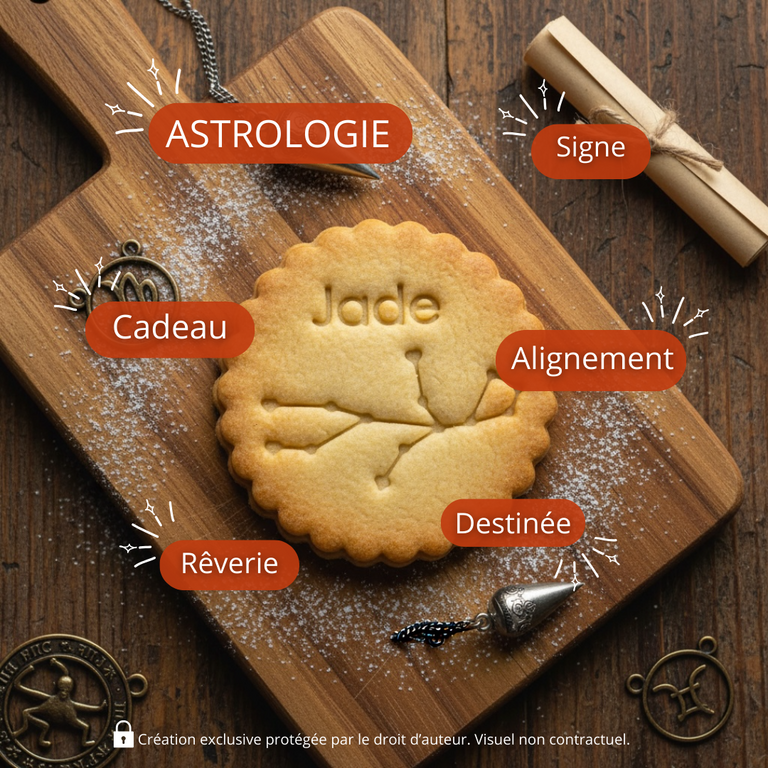 Emporte-pièce Vierge Personnalisé Prénom | Constellation Zodiac pour Biscuits & Cadeaux Astrologiques